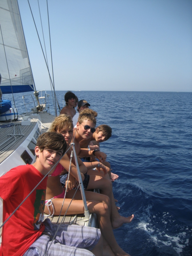 Everyone on the boat